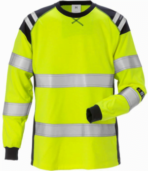 Fristads Flamestat high vis T-shirt met lange mouw dames klasse 3 7097 TFLH 129522