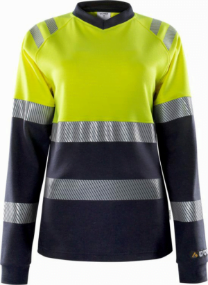 Fristads Flamestat high vis dames t-shirt met lange mouwen klasse 1 7108 TFL 133269