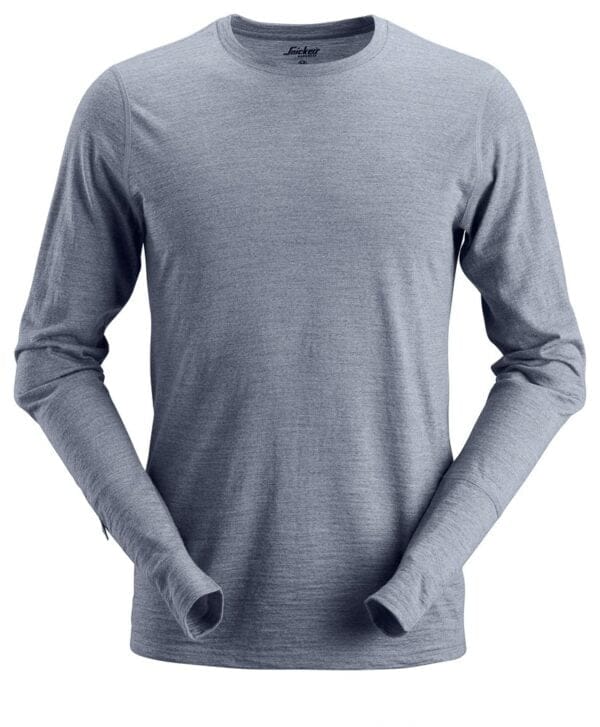 Snickers AllroundWork, Wollen T-shirt met Lange Mouwen 2427