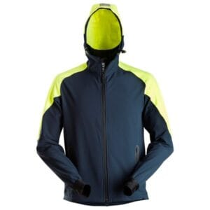 Snickers FlexiWork, Neon Hoodie met Rits 8025