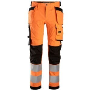 Snickers Allround, High-Vis Stretch Werkbroek met holsterzakken KL2 6243