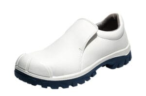 Emma werkschoen Vera Instapper S2 Wit Blauwe zool