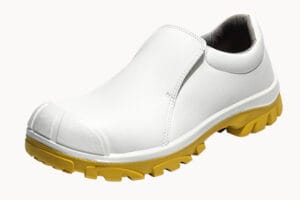 Emma werkschoen Vera Instapper S2 Wit Gele zool