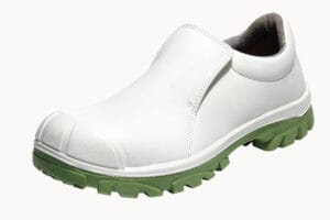 Emma werkschoen Vera Instapper S2 Wit Groene zool