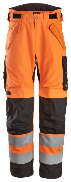 Snickers High-Vis Klasse 2, Waterproof 37.5® 2-laags Licht gewatteerde Werkbroek 6630