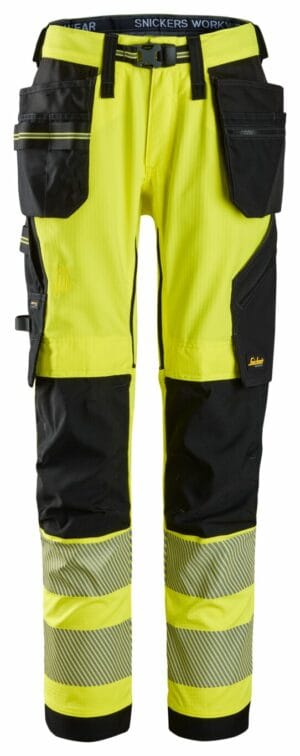 Snickers High-Vis, Klasse 2 Stretch Werkbroek met Holsterzakken 6943