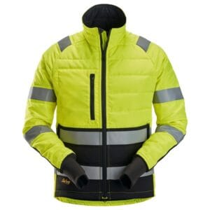 Snickers AllroundWork, High-Vis Licht Gewatteerd Jack, Klasse 2 8134