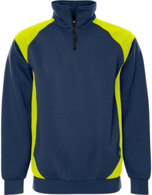 Fristads Sweater met korte rits 7048 GSM 300511