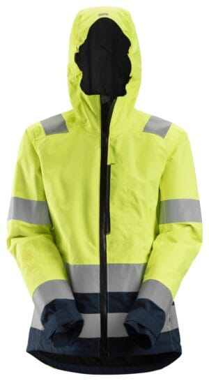 Snickers AllroundWork High-Vis Waterdicht Shell Damesjack Klasse 2/3 1347