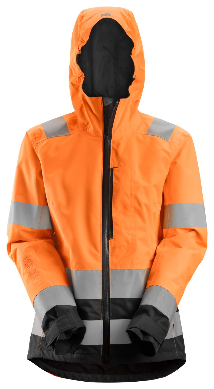 Snickers AllroundWork, High-Vis Waterdicht Shell Damesjack Klasse 2/3 1347