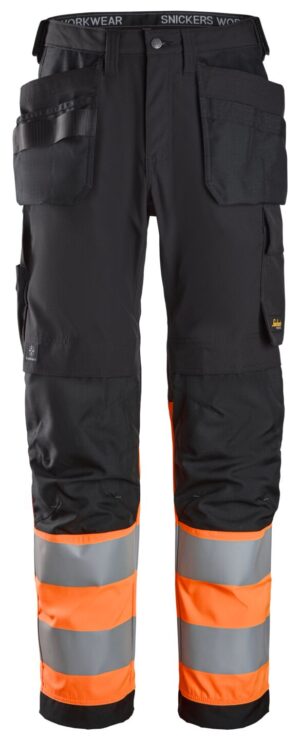 Snickers High-Vis, Klasse 1, Werkbroek met Holsterzakken 6239