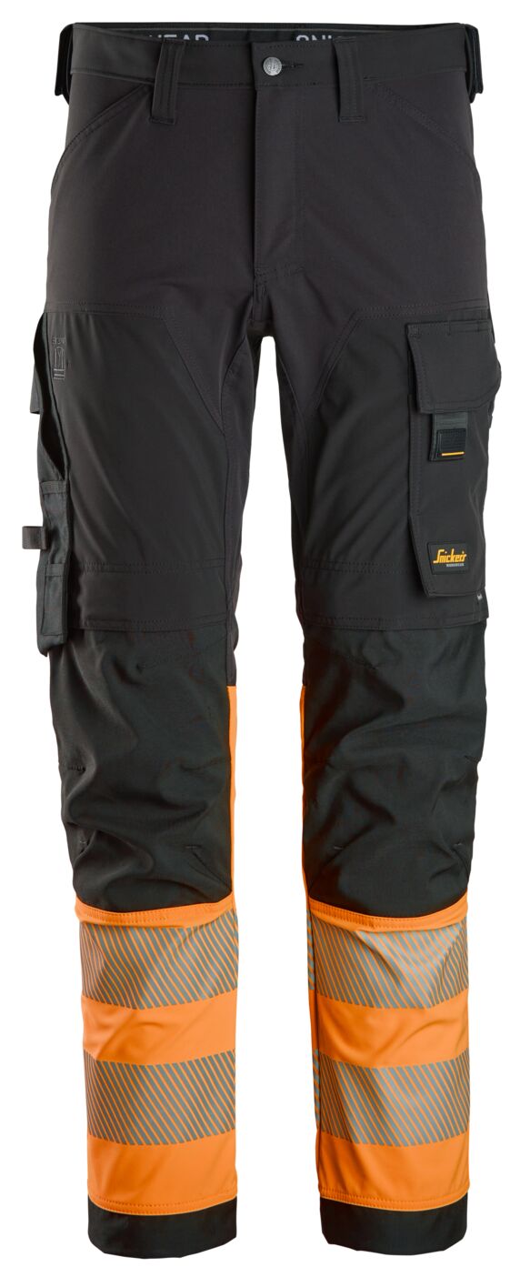 Snickers High-Vis, Klasse 1, 4-Way Stretch Werkbroek 6335