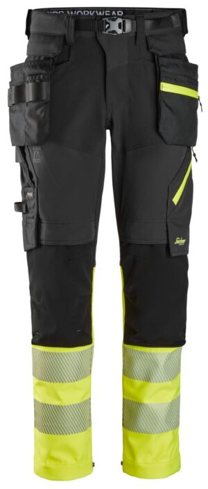 Snickers High-Vis, Klasse 1, Werkbroek met Afneembare Holsterzakken 6935