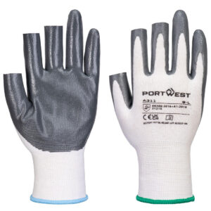 Portwest Grip 13 Nitril 3 vingerloze Handschoen (Pk12) A311