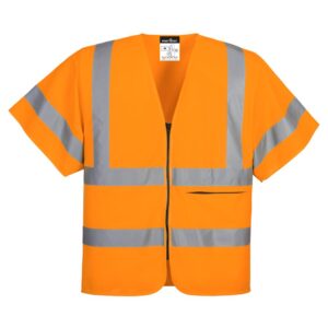 Portwest Vest met Rits en Halve Mouwen. C372