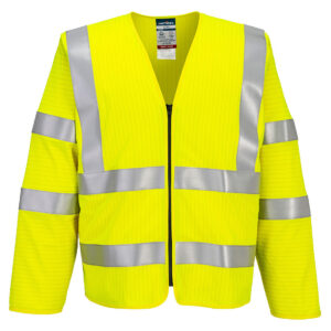 Portwest Bizflame Hi-Vis FR Vest met lange mouwen en rits FR616