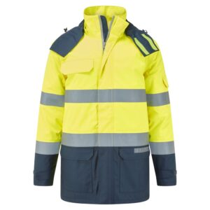 Portwest Bizflame Rain+ Hi-Vis Multi-Norm Contrast FR Winterjack FR617