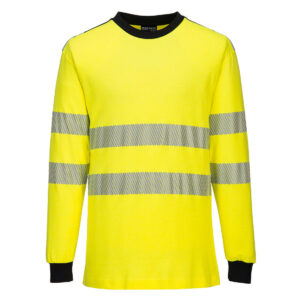 Portwest PW3 Modaflame gebreid Hi-Vis FR T-shirt met lange mouwen FR701