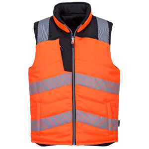 Portwest PW3 Hoge zichtbaarheid Bodywarmer, 2 zijde draagbaar. PW374