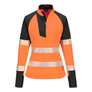 Portwest PW3 Hi-Vis Sweatshirt met 1/4 rits voor Dames T173