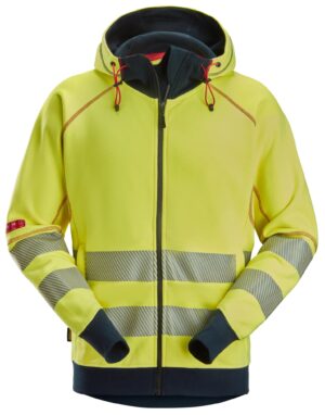 Snickers ProtecWork, High-Vis Klasse 3/2, Vlamboog Hoodie met Rits 2866